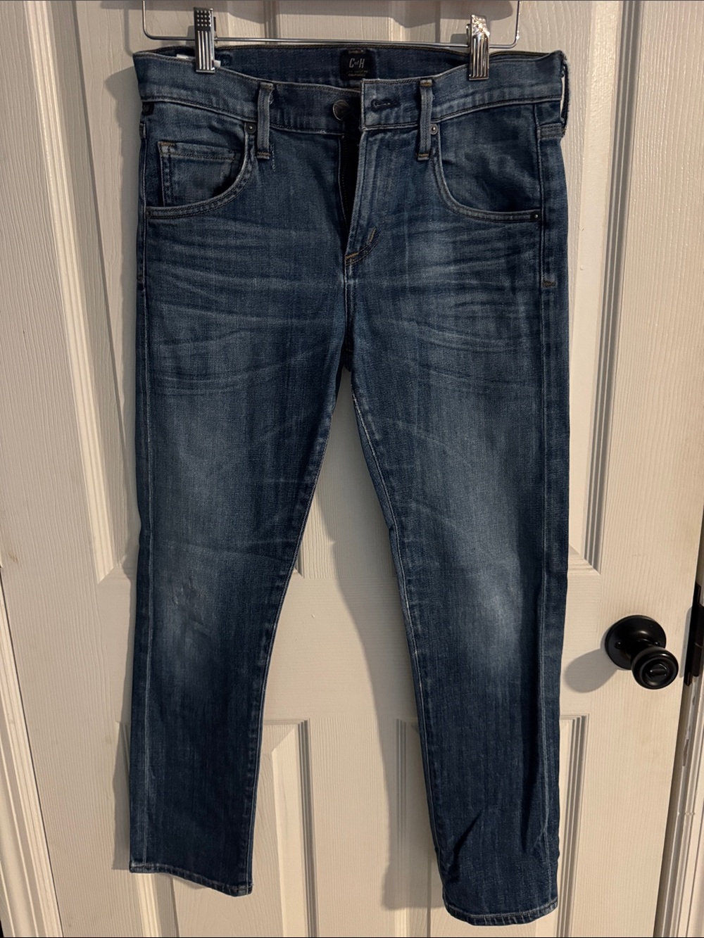 Citizens Of Humanity Slim Straight Jeans in Dark Blue Wash 25x27
